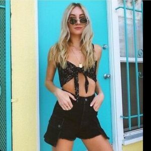 Black Carmar Shorts Titania Cargo Side size 24.